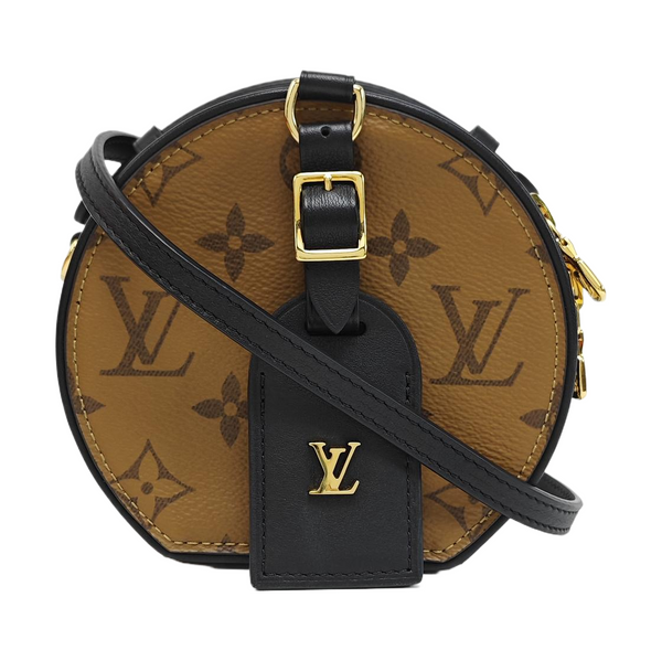 BOITE CHAPEAU Mini Monogram Coated Canvas Brown