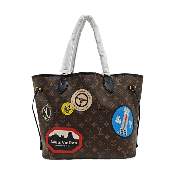 NEVERFULL MM Monogram Coated Canvas Brown