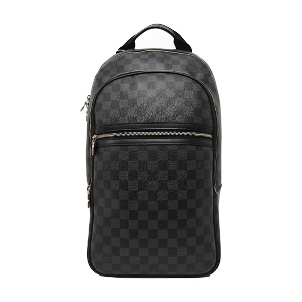 MICHAEL Damier Graphite Coated Canvas Gray