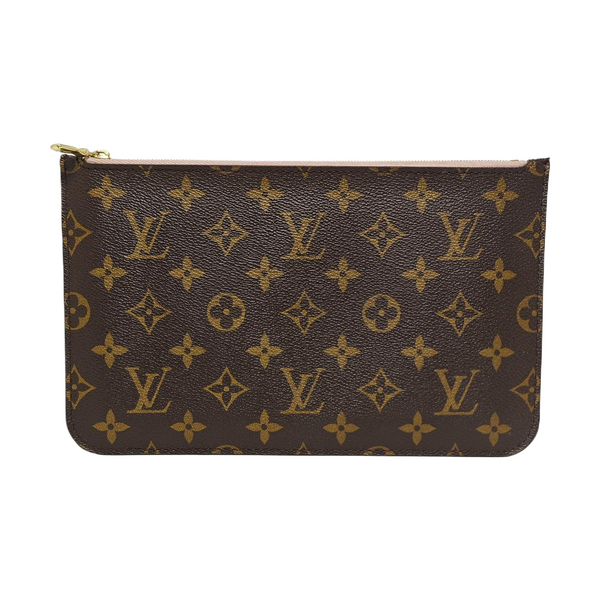 NEVERFULL PM Monogram Coated Canvas Brown