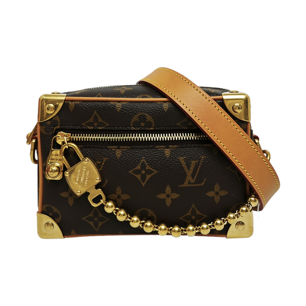 SOFT TRUNK Mini Monogram Coated Canvas Brown