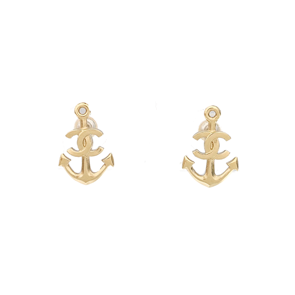 Metal Gold Stud Earrings