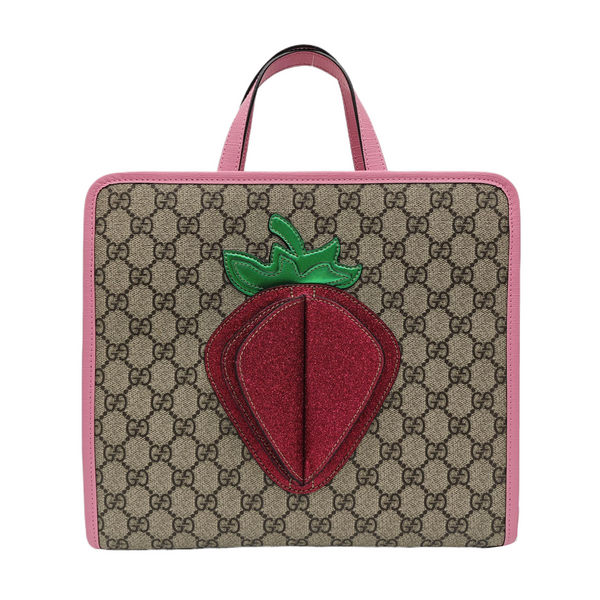 Children’s GG Bucket Monogram Coated Canvas Beige