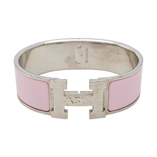 Clic Clac H Metal Silver Bangle