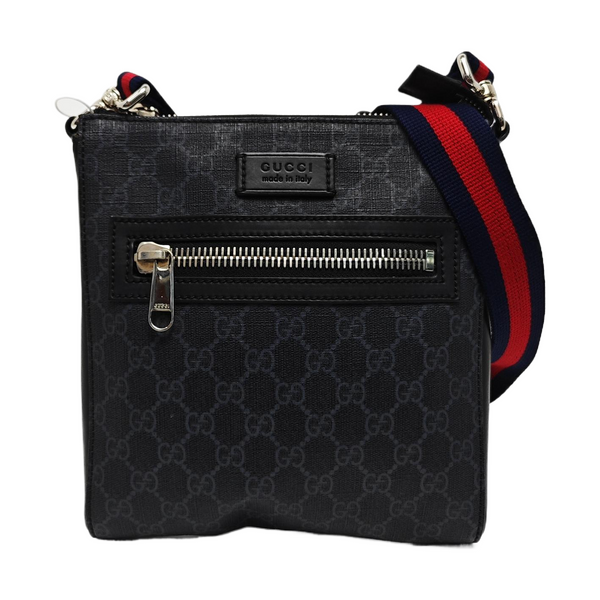 GG Imprime Small Monogram Coated Canvas Black