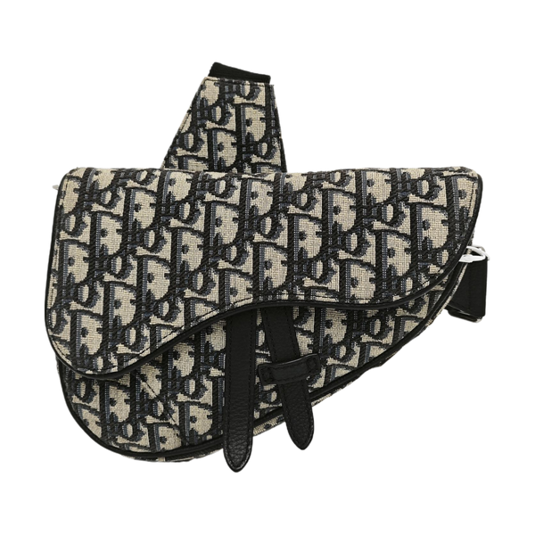 Saddle Mini Oblique Canvas Blue