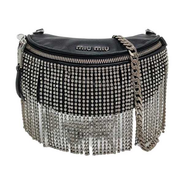 Fringed Lambskin Black