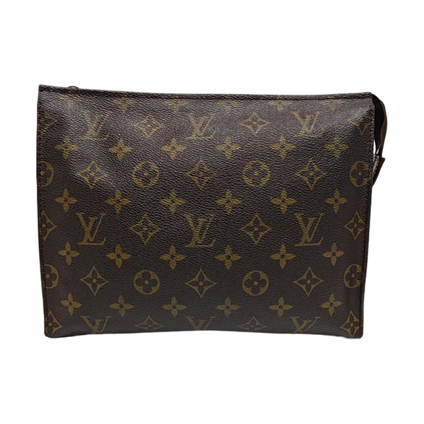 TOILET POCKET 26 Monogram Coated Canvas Brown