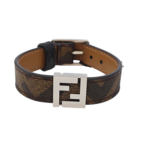 Coated Canvas Brown Bracelet