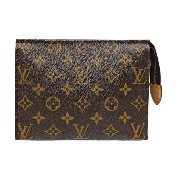 TOILET POCKET 19 Monogram Coated Canvas Brown