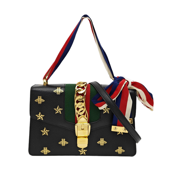 Sylvie Small Calfskin Black