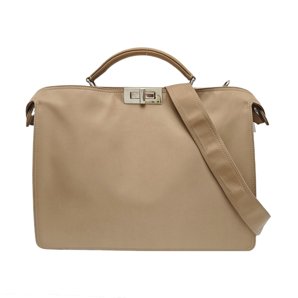 Nylon Shoulder Bag Brown