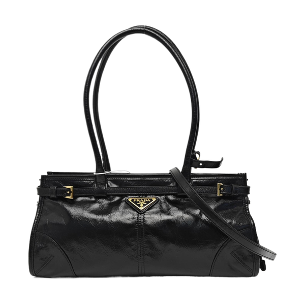 Bonnie Medium Patent Leather Black