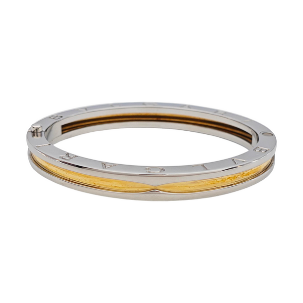 B.ZERO1 Brazalete de acero plateado