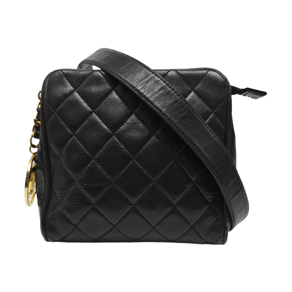 Quilted Calfskin Clutch Black