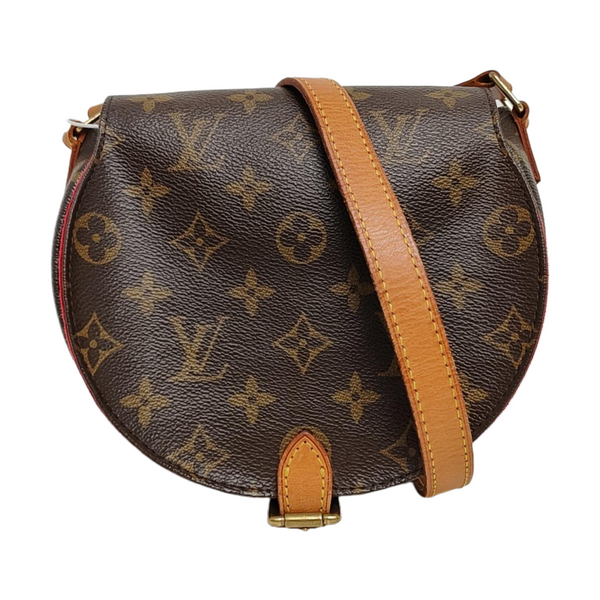 TAMBOURINE Monogram Coated Canvas Brown