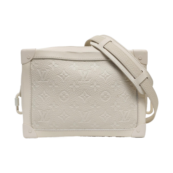 SOFT TRUNK Monogram Calfskin White