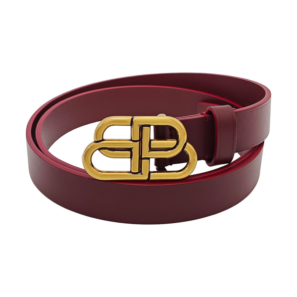 Leather Belt Red