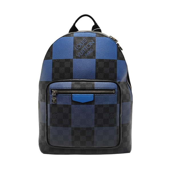 JOSH Damier Graphite Coated Canvas Gray