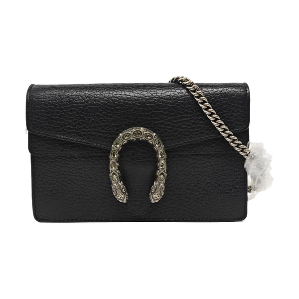 Authenticated pre-owned Dionysus Super Mini Calfskin Black - Shoulder Bag at Looply