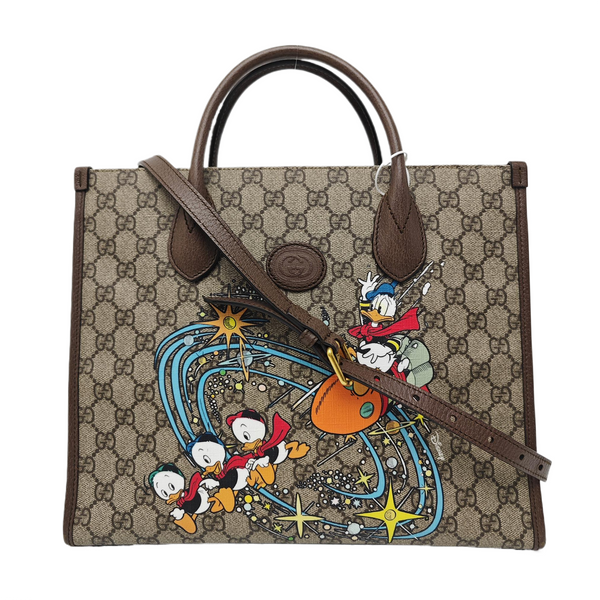 Disney X Gucci Monogram Coated Canvas Beige