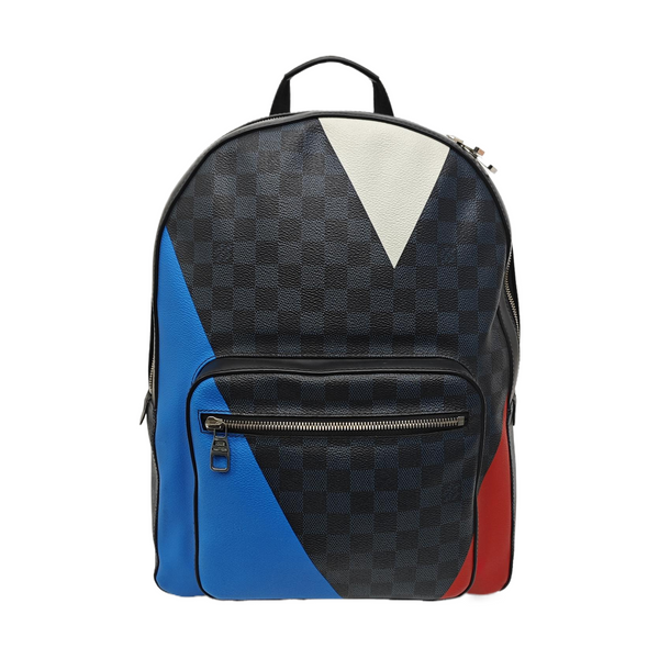 JOSH Damier Graphite Coated Canvas Black