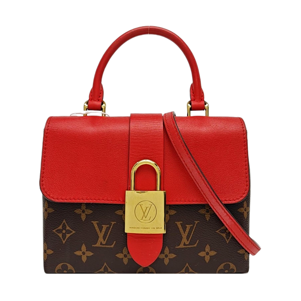 LOCKY BB Monogram Coated Canvas Red