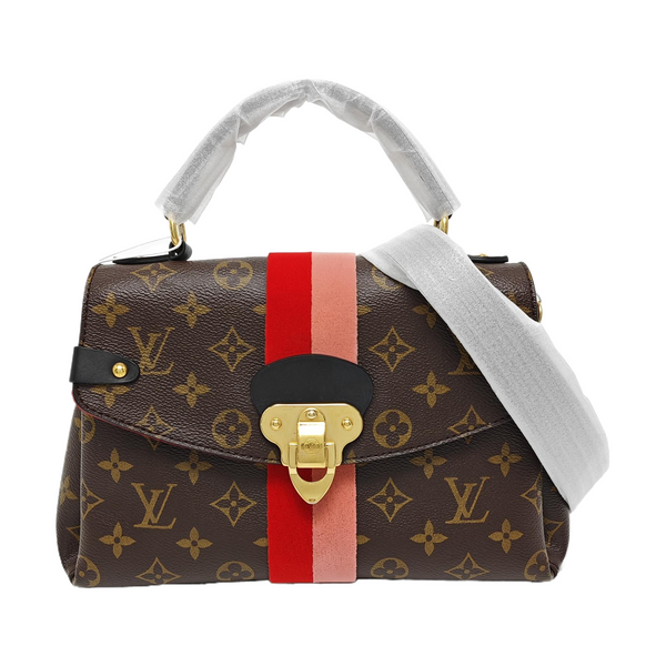 GEORGES BB Monogram Coated Canvas Brown