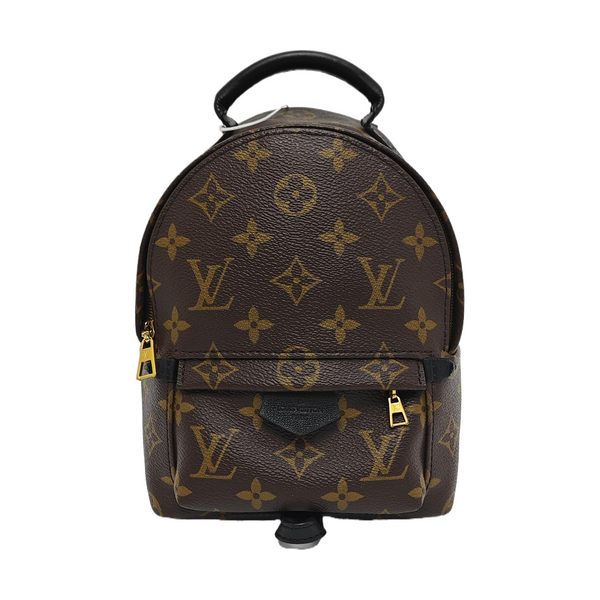 PALM SPRINGS Mini Monogram Coated Canvas Brown