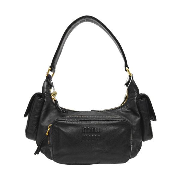 Lambskin Shoulder Bag Black