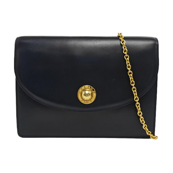Calfskin Shoulder Bag Blue