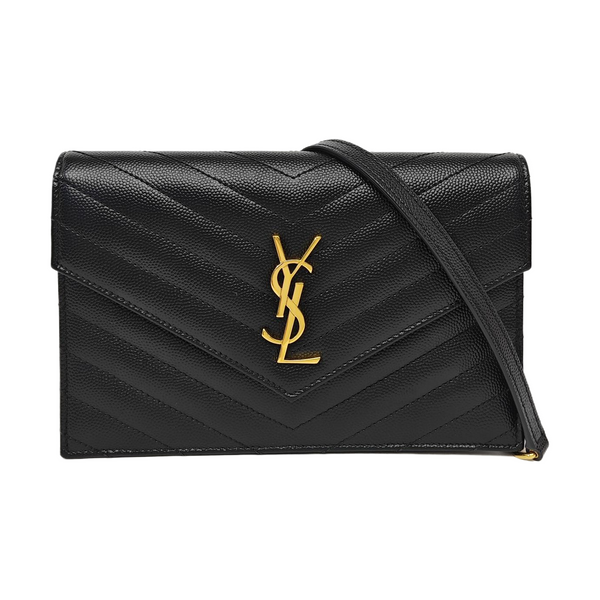 MONOGRAM WOC Chevron Calfskin Black