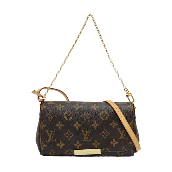 FAVORITE PM Monogram Coated Canvas Brown