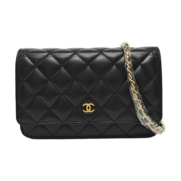 WOC Quilted Grained Calfskin Black