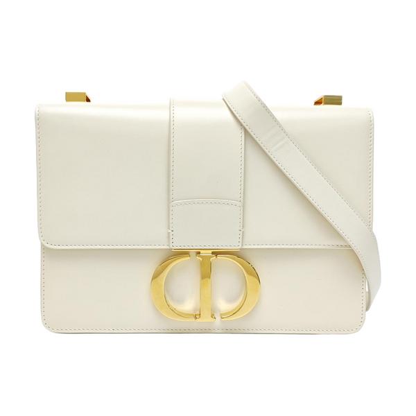30 Montaigne Calfskin White