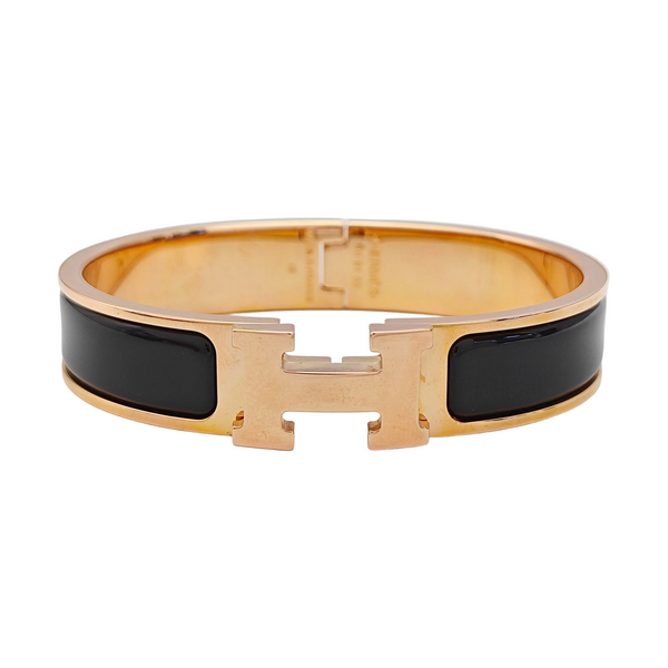 Clic H Metal Rose Gold Bangle