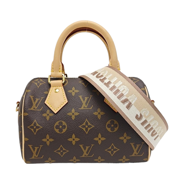 SPEEDY 20 Monogram Coated Canvas Brown