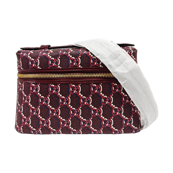 Monogram Coated Canvas Shoulder Bag Super Mini Red