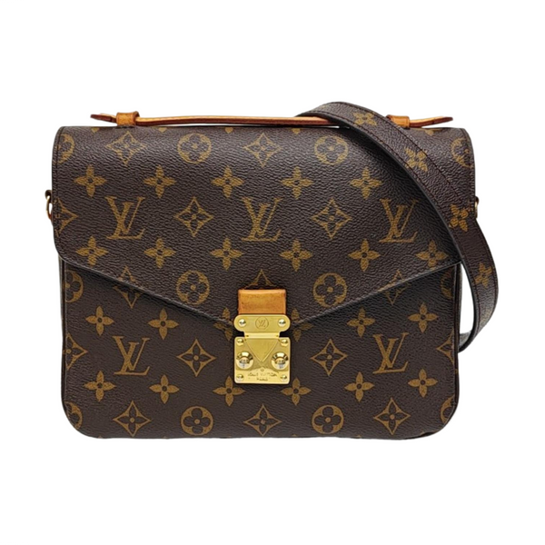 MÉTIS MM Monogram Coated Canvas Brown