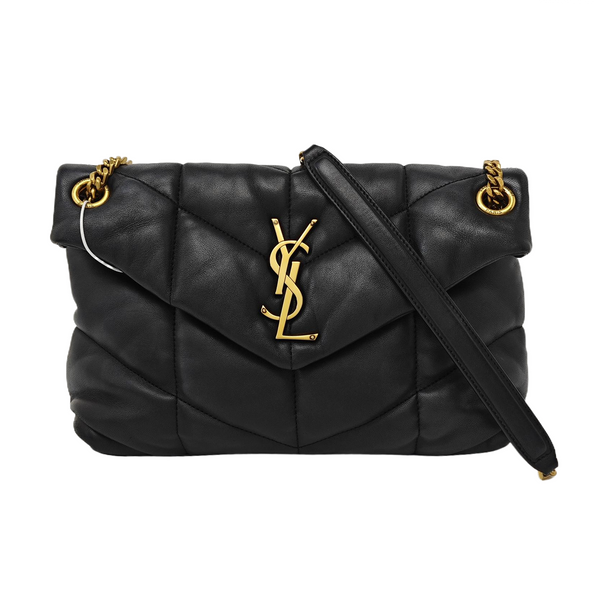 PUFFER Small Quilted Lambskin Black