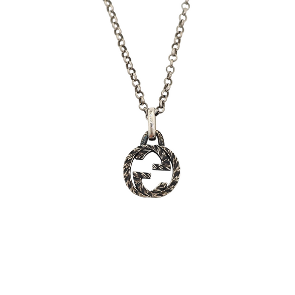 Interlocking G 925 Sterling Silver Necklace