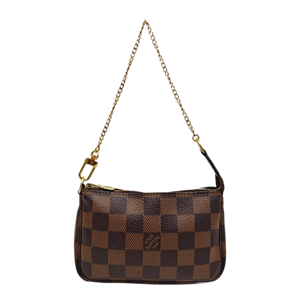 ACCESSOIRES Damier Ebene Coated Canvas Brown