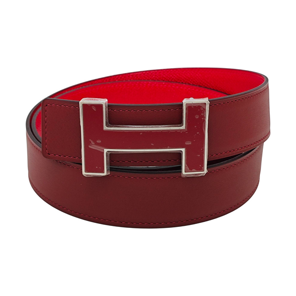 Leather Belt Red