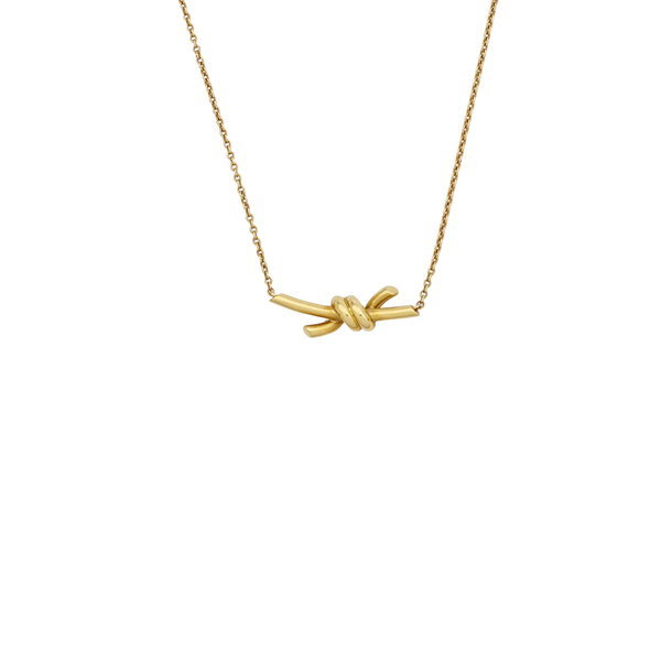 Tiffany Knot 18k Gold Necklace