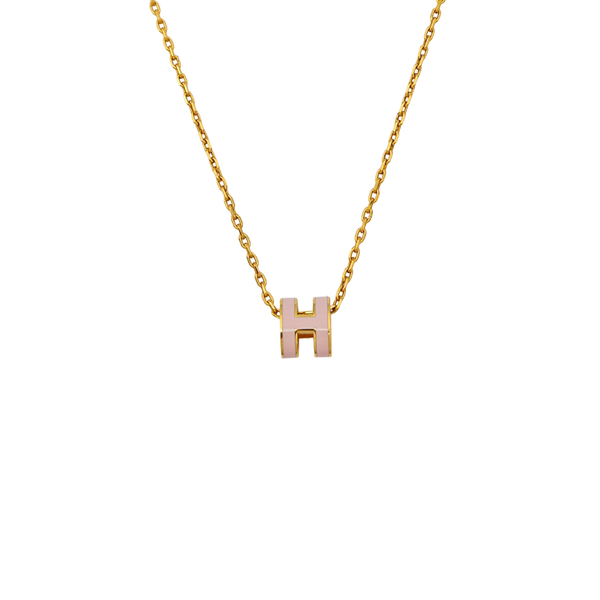 Pop H Metal Gold Necklace