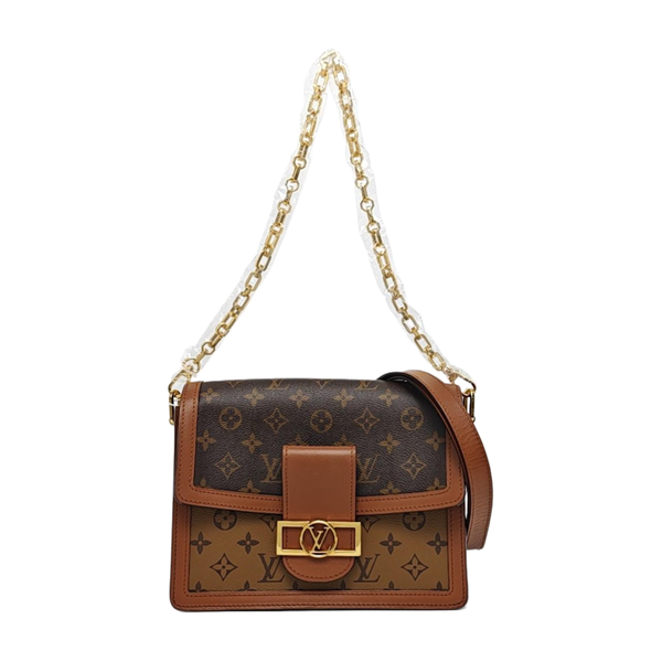 DAUPHINE MM Monogram Coated Canvas Brown
