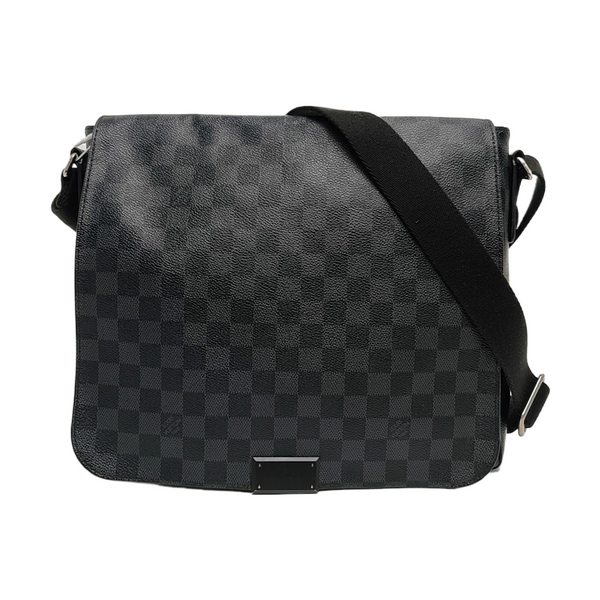 DISTRICT MM Damier Graphite Coated Canvas Gray
