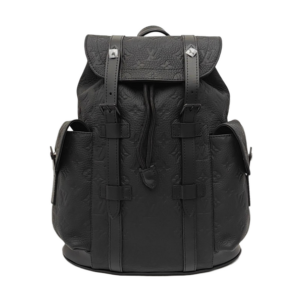 CHRISTOPHER Monogram Calfskin Black