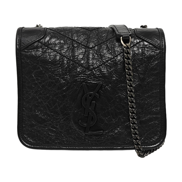 Authenticated pre-owned NIKI Mini Chevron, Quilted Calfskin Black - Shoulder Bag at Looply