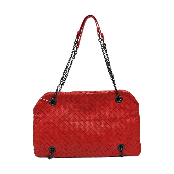 Calfskin Top Handle Bag Red